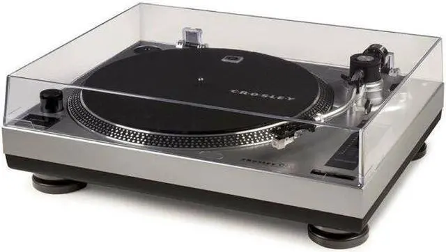 Alt view image 9 of 17 - Crosley 2 Speed S-Shaped Built-In Preamp Record Player Turntable (For Parts)