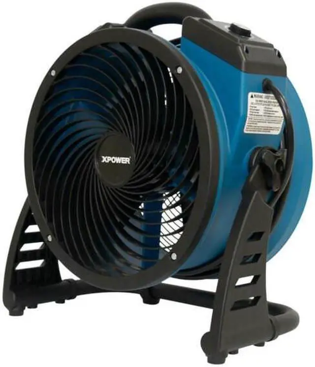 Alt view image 11 of 20 - XPower P-26AR .6-Amp 1,300-Cfm 4-Speed Industrial Axial Air Mover/Dryer