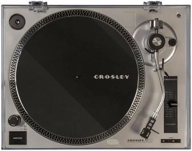 Alt view image 11 of 17 - Crosley 2 Speed S-Shaped Built-In Preamp Record Player Turntable (For Parts)