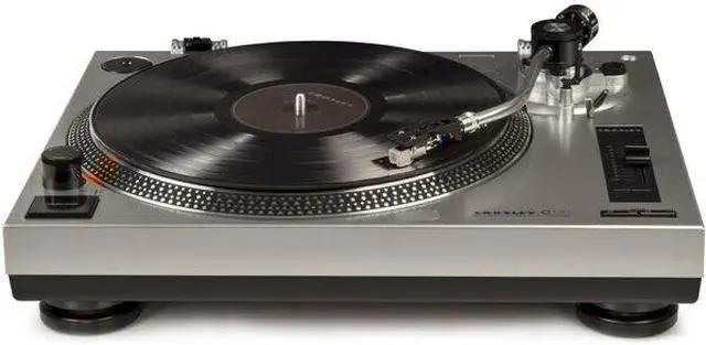 Alt view image 7 of 17 - Crosley 2 Speed S-Shaped Built-In Preamp Record Player Turntable (For Parts)