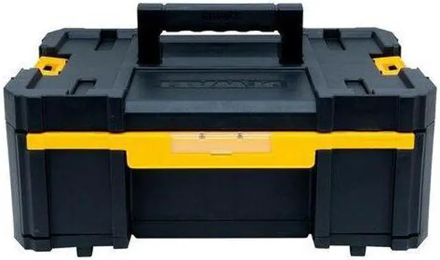Main image of Dewalt DWST17803 12-1/4 in. x 16-3/4 in. x 6-7/8 in. TSTAK III Single Deep Drawer Organizer - Black/Yellow