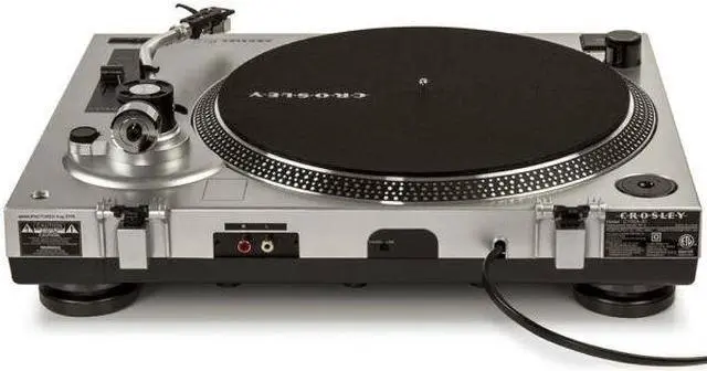 Alt view image 10 of 17 - Crosley 2 Speed S-Shaped Built-In Preamp Record Player Turntable (For Parts)