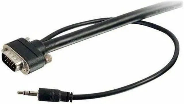 Alt view image 4 of 13 - C2G 50227 15ft Select VGA + 3.5mm Stereo Audio A/V Cable M/M - In-Wall CMG-Rated