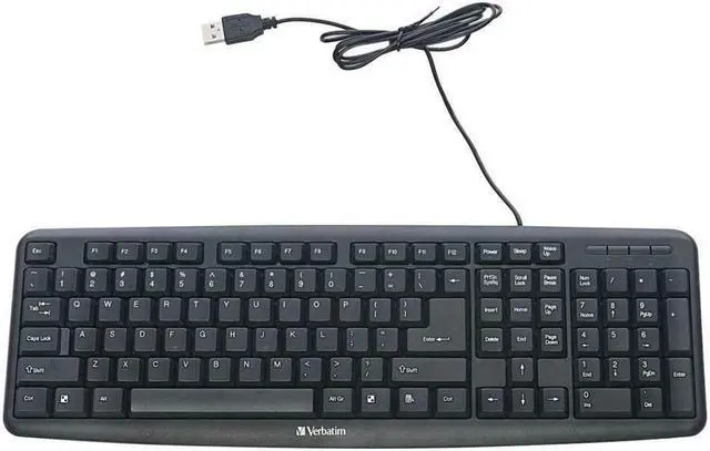 Alt view image 5 of 20 - Verbatim 99201 Black USB 2.0 (also compatible with USB 1.1 ports) Wired Keyboard