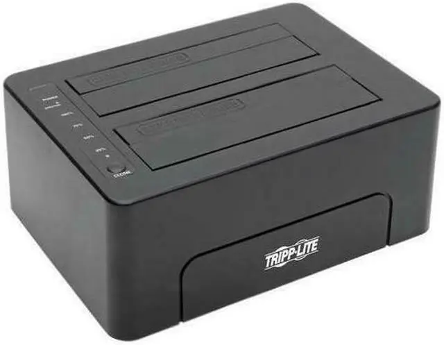 Alt view image 8 of 20 - TRIPP LITE U439-002-CG2 USB 3.0 SUPERSPEED TO DUAL SATA EXTERNAL HARD DRIVE DOCKING STATION WITH CLONING