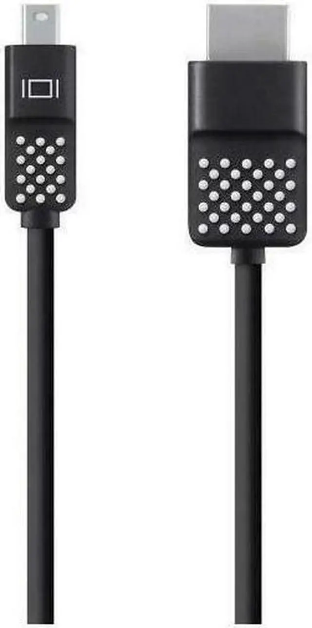 Alt view image 5 of 11 - Belkin F2CD080bt12 Mini Displayport To Hdtv Cable - Video Cable - Displayport / Hdmi - Hdmi (M) To Mini Displayport (M) - 12 Ft - Black - 4K Support