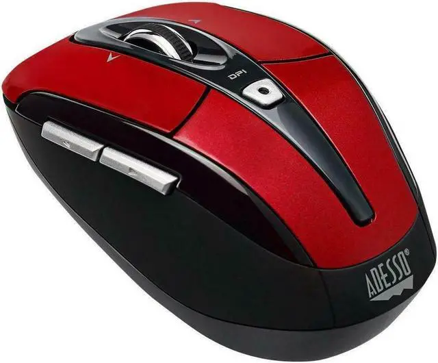 Alt view image 7 of 19 - ADESSO iMouse S60R Red 6 Buttons Tilt Wheel USB RF Wireless Optical Mouse