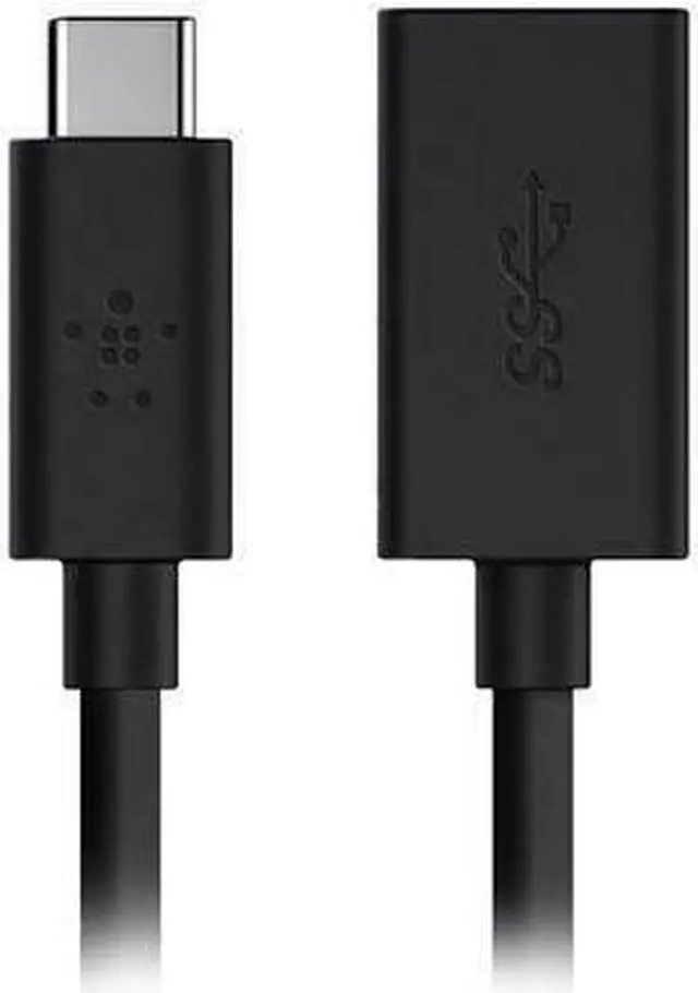 Alt view image 2 of 9 - Belkin F2CU036BTBLK Black 3.0 USB-C to USB-A Adapter (USB Type-C)