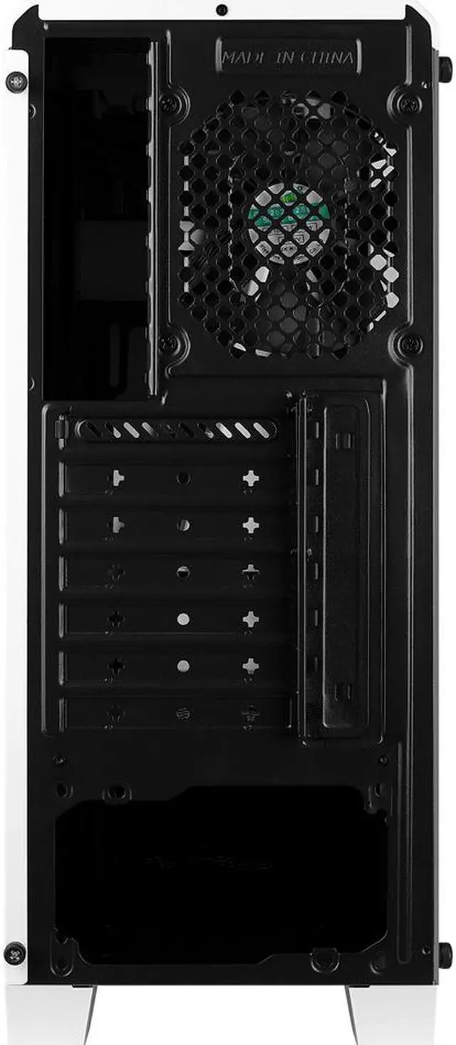 Alt view image 13 of 16 - AeroCool Mid Tower case Cylon White RGB with built-in Card Reader.