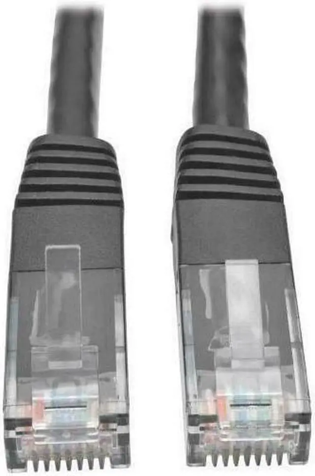 Alt view image 6 of 15 - Tripp Lite Cat6 Gigabit Molded Patch Cable, 25 ft. RJ45 (M/M), 550MHz 24 AWG Black 25' (N200-025-BK)