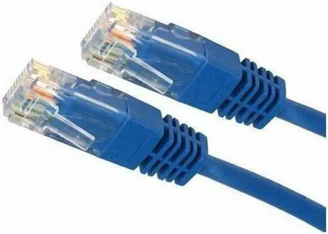 Alt view image 6 of 14 - 4XEM 4XC5EPATCH3BL 3 ft. Cat 5E Blue Molded RJ45 UTP Patch Cable