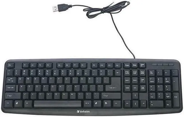 Alt view image 6 of 20 - Verbatim 99201 Black USB 2.0 (also compatible with USB 1.1 ports) Wired Keyboard