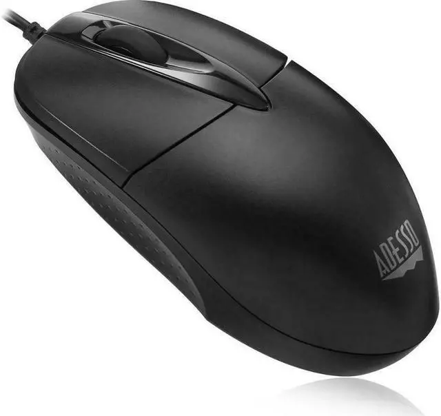 Alt view image 14 of 20 - ADESSO iMouseM6 Black 3 Buttons 1 x Wheel USB Wired Optical Mouse