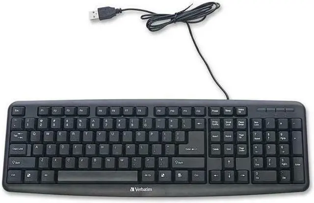 Alt view image 4 of 20 - Verbatim 99201 Black USB 2.0 (also compatible with USB 1.1 ports) Wired Keyboard