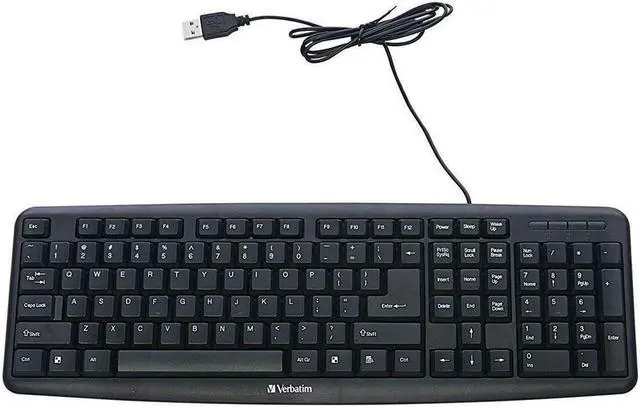 Alt view image 7 of 20 - Verbatim 99201 Black USB 2.0 (also compatible with USB 1.1 ports) Wired Keyboard