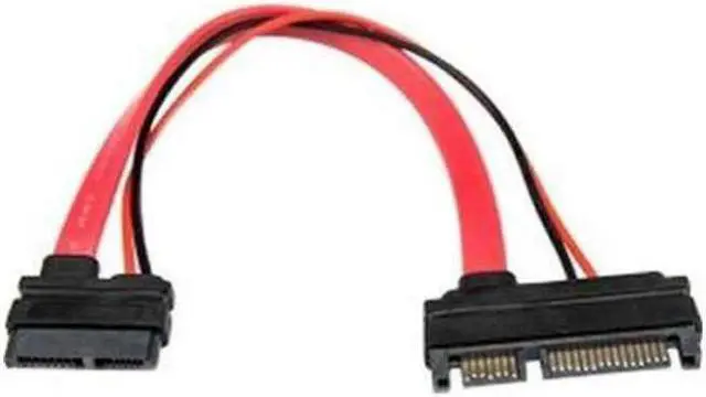 Alt view image 10 of 17 - Rocstor Premium 6" Slimline SATA to SATA Adapter w/ Power F/M SATA