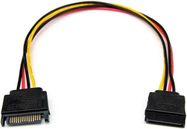 Alt view image 12 of 16 - Rocstor 12in 15 Pin SATA Power Extension Cable