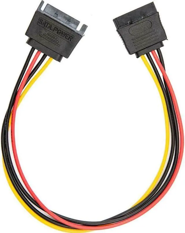 Alt view image 11 of 16 - Rocstor 12in 15 Pin SATA Power Extension Cable