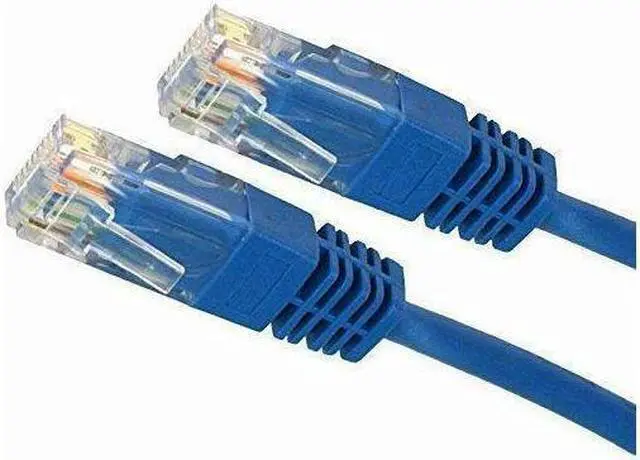 Alt view image 8 of 14 - 4XEM 4XC5EPATCH3BL 3 ft. Cat 5E Blue Molded RJ45 UTP Patch Cable