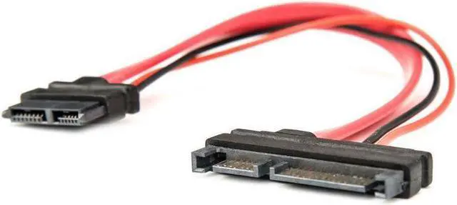 Alt view image 12 of 17 - Rocstor Premium 6" Slimline SATA to SATA Adapter w/ Power F/M SATA