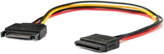 Alt view image 10 of 16 - Rocstor 12in 15 Pin SATA Power Extension Cable