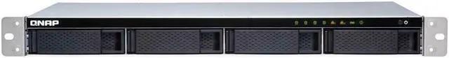 Main image of QNAP TS-431XeU-8G-US 4-bay 1U Short-Depth Rackmount NAS (8GB RAM version) with Builti-in 10 GbE Network