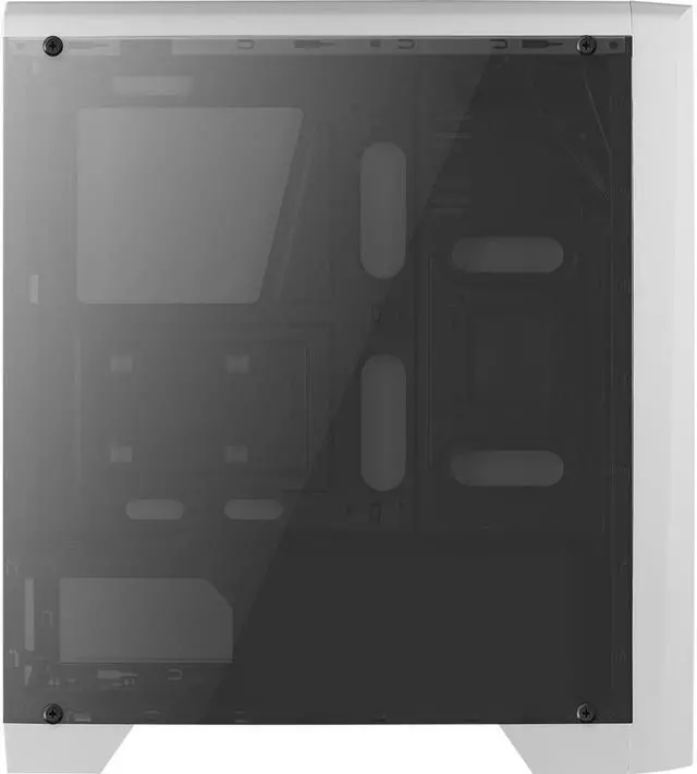 Alt view image 12 of 16 - AeroCool Mid Tower case Cylon White RGB with built-in Card Reader.