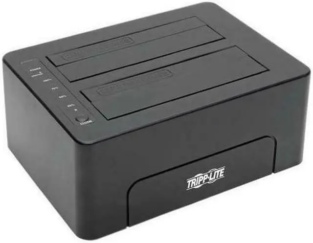 Alt view image 7 of 20 - TRIPP LITE U439-002-CG2 USB 3.0 SUPERSPEED TO DUAL SATA EXTERNAL HARD DRIVE DOCKING STATION WITH CLONING