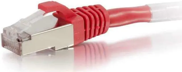Alt view image 8 of 11 - C2G 00850 Cat6 Cable - Snagless Shielded Ethernet Network Patch Cable, Red (9 Feet, 2.74 Meters)