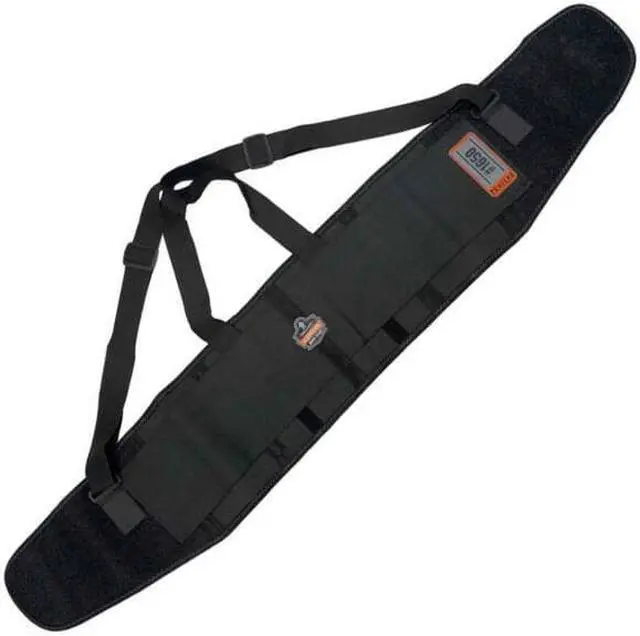 Alt view image 6 of 18 - Ergodyne ProFlex Economy Elastic Back Support - Strap Mount - Black