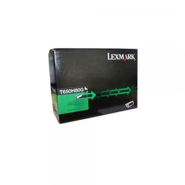 Alt view image 2 of 12 - Lexmark T650H80G High Yield Toner Cartridge - Black