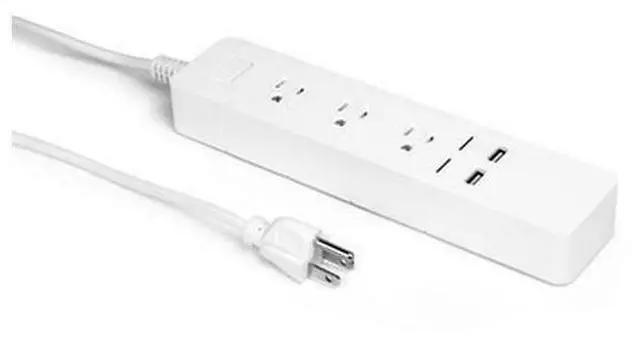Main image of Aluratek (ASHPS05F) - Eco4life Wi-Fi Smart Power Strip with Surge Protection for Home and Office (3 x AC Outlets, 2 x USB Ports), iOS & Android