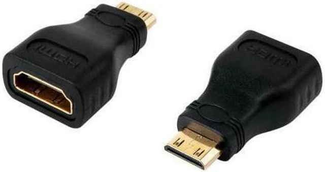 Alt view image 2 of 5 - 4XEM 4XHDMIFMMINI 4XEM Mini HDMI Male To HDMI A Female Adapter - 1 x HDMI (Mini Type C) Male Digital Audio/Video - 1 x HDMI (Type A) Female Digital Audio/Video - Gold Plated Connector - Black