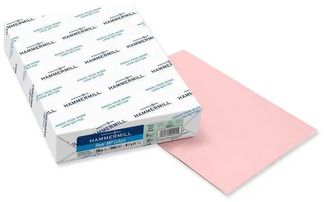Alt view image 7 of 14 - Hammermill Multipurpose Paper 20lb. 8-1/2"x14" Pink 103390