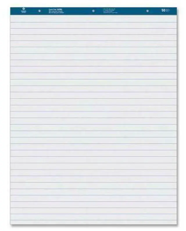 Alt view image 5 of 8 - Business Source Easel Pad Ruled 50 Sheets 27"x34" 4/CT White 36586