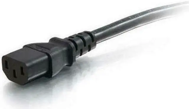 Alt view image 3 of 7 - C2G 48007 16 AWG Hospital Grade Power Cord - NEMA 5-15P to IEC320C13, TAA Compliant, Black (10 Feet, 3.04 Meters)