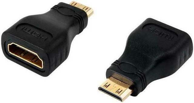 Alt view image 3 of 5 - 4XEM 4XHDMIFMMINI 4XEM Mini HDMI Male To HDMI A Female Adapter - 1 x HDMI (Mini Type C) Male Digital Audio/Video - 1 x HDMI (Type A) Female Digital Audio/Video - Gold Plated Connector - Black