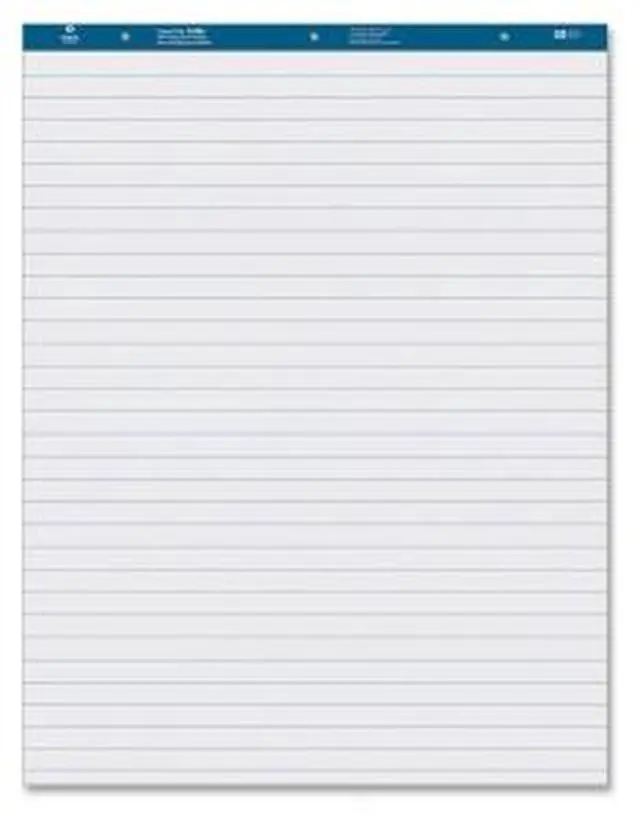 Alt view image 2 of 8 - Business Source Easel Pad Ruled 50 Sheets 27"x34" 4/CT White 36586