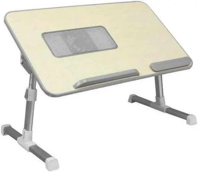Alt view image 13 of 20 - Aluratek Adjustable Ergonomic Laptop Cooling Table With Fan