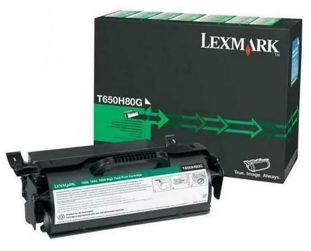 Main image of Lexmark T650H80G High Yield Toner Cartridge - Black