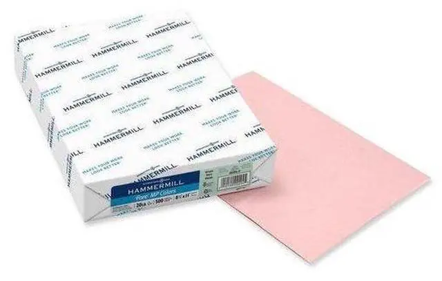 Alt view image 6 of 14 - Hammermill Multipurpose Paper 20lb. 8-1/2"x14" Pink 103390