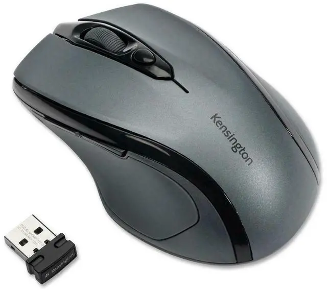 Alt view image 4 of 7 - Kensington Pro Fit Mid-Size Wireless Mouse Graphite Gray