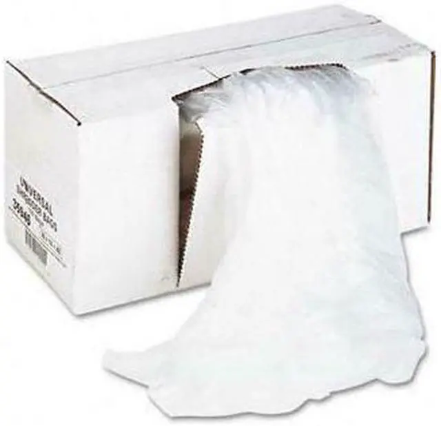Alt view image 3 of 4 - High-Density Shredder Bags, 26w x 18d x 48h, 100 Bags/Carton, Clear - UNV35946