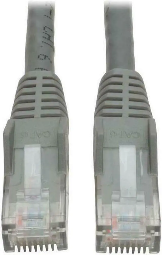 Alt view image 4 of 12 - CAT6 GIGABIT SNAGLESS MOLDED PATCH CABLE (RJ45 M/M) - GREY, 35-FT.