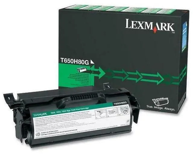 Alt view image 4 of 12 - Lexmark T650H80G High Yield Toner Cartridge - Black