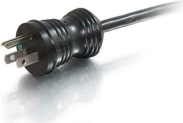 Alt view image 5 of 7 - C2G 48007 16 AWG Hospital Grade Power Cord - NEMA 5-15P to IEC320C13, TAA Compliant, Black (10 Feet, 3.04 Meters)