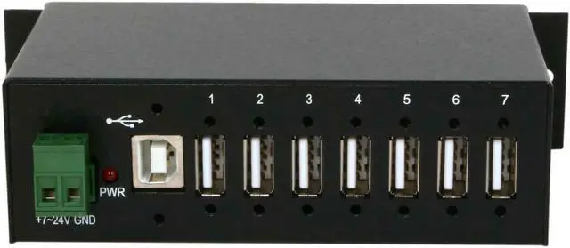 Alt view image 2 of 7 - StarTech Mountable Rugged Industrial 7 Port USB Hub ST7200USBM