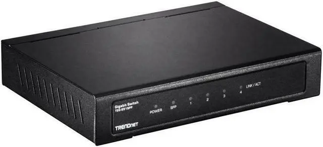 Alt view image 2 of 16 - TRENDNET INC TEG-S51SFP REAR PORT 4-PORT GIGABIT SWITCH WITH SFP SLOT (METAL),LIMITED LIFETIME WARRANTY