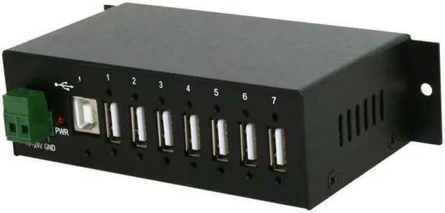 Main image of StarTech Mountable Rugged Industrial 7 Port USB Hub ST7200USBM