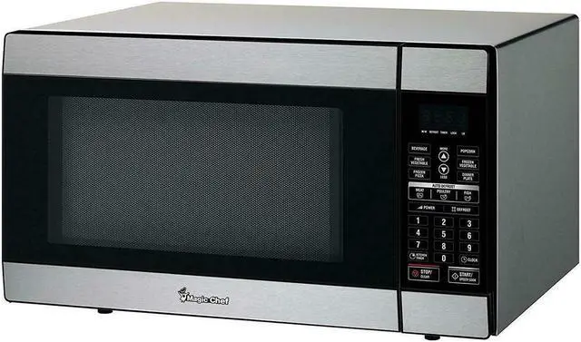 Alt view image 5 of 11 - MAGIC MCD1811ST 1.8 Cu Ft Countertop Microwave 1100 Watt with Digital Touch, Stainless Steel